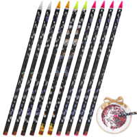 SULIKJHUI 10 Pack Rhinestone Picker Tool, Rhinestone Picker Pen, Wax Pencil for Rhinestones Adhesive Resin Pickers Nail Point Drill Pen Dotting Wax Pencil Gem Pick Up Tools for Nail Art DIY