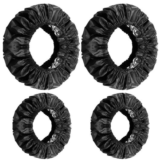 JIEYAO 4pcs Baby Wheel Covers, Baby Stroller Wheel Covers Oxford Stroller Wheel Protectors Wheel Chair Protectors Waterproof and Dirt Resistant Wheel Covers Stroller Accessories