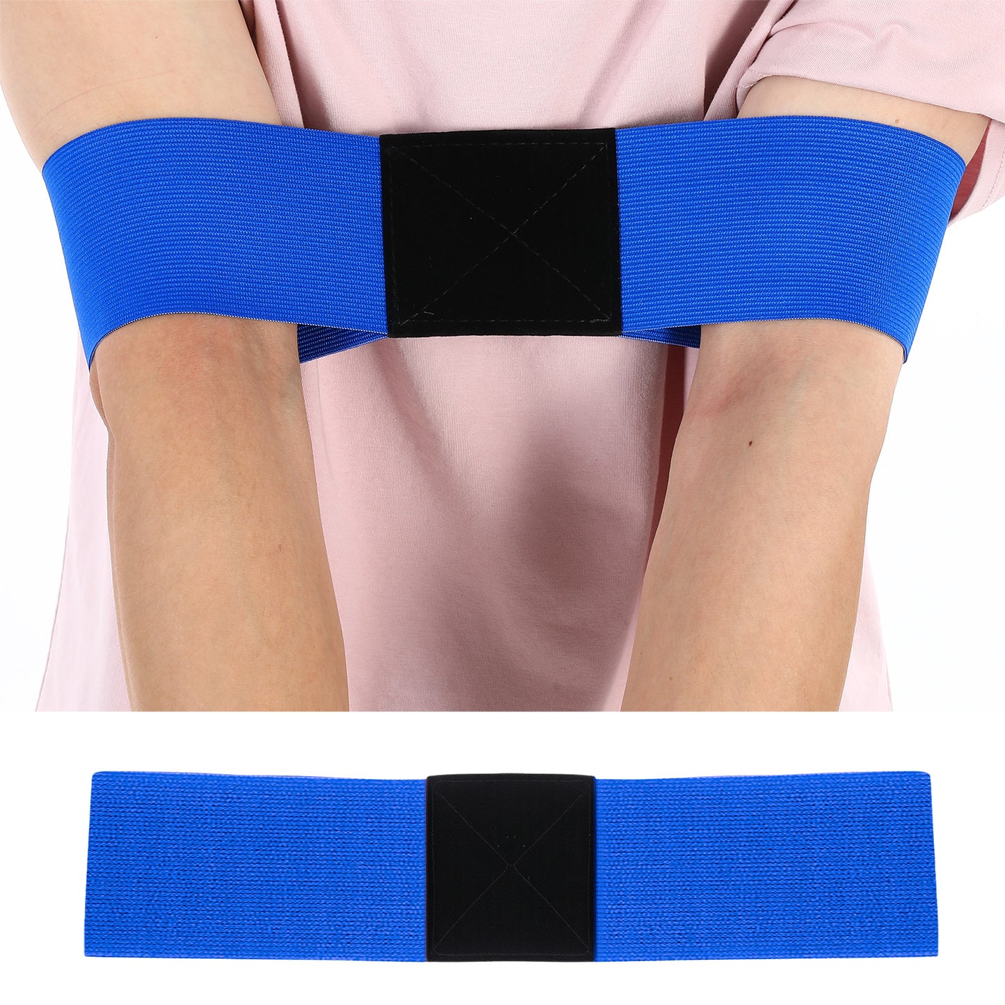 TIESOME Golf Swing Arm Band, Golf Training Aid Elastic Tool for Swing Correction and Posture Fixer Power Band Motion Trainer for Golfers Beginners Muscle Memory Tool(blue)