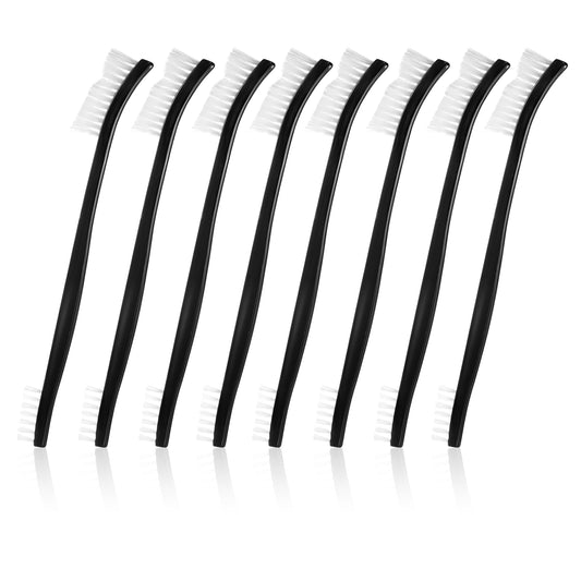 LIQWEI 4Pcs Double-Ended Nylon Brushes for Cleaning, Jewelry Cleaning Brush, Small Brushes Crevice Tools Thin Brush for Tight Spaces for Jewelry Bicycle Car Shower Head(8)