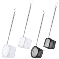 Jeffdad 4 Pcs Aquarium Shrimp Net, Small Fish Tank Tool Extendable Handle