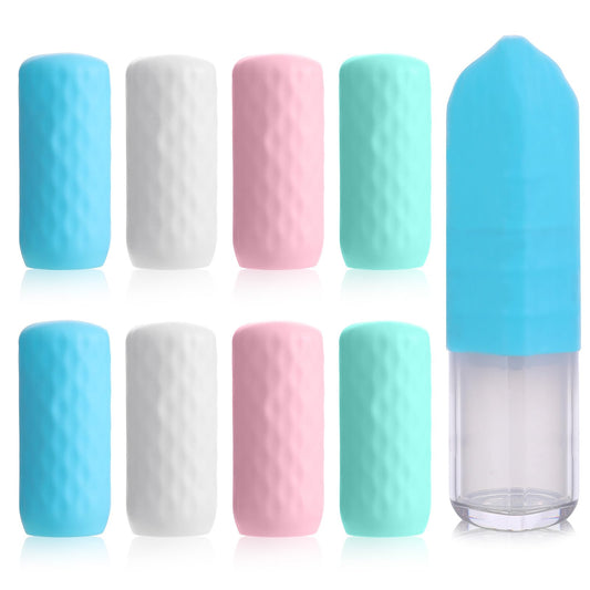 Molain Silicone Bottle Covers, Portable Travel Essentials Elastic Sleeves for Leak Proofing, Leak Proof Travel Bottle Covers, Cruise Ship Essentials, Fit Most Travel Size Bottles Toiletries(8 Pcs)