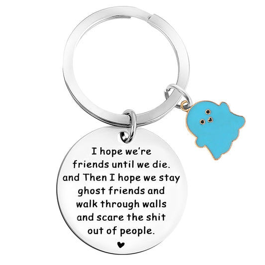 Jeffdad Funny Keychains, Friendship Keychains Best Friend Keychains Unique Friendship Gifts Birthday Gifts for Friends Sisters