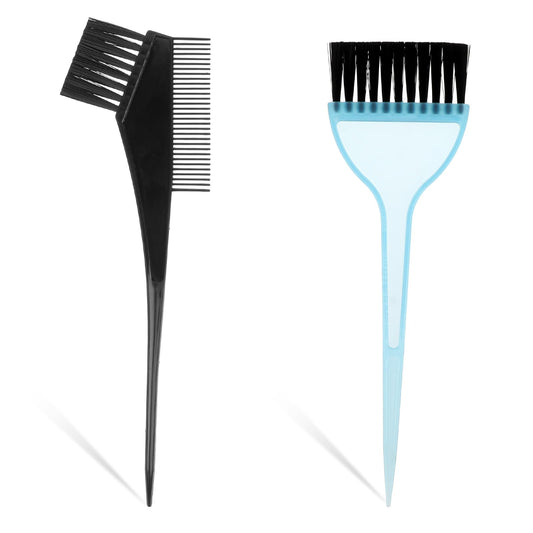 Giantree Hair Dye Brush, 2 Pcs Hair Color Brush Set Tinting Comb Pointed Tail Soft Hair Dye Brush Reusable Hair Coloring Brush for Hair Tint Dying Coloring Applicator Tool for Women Home Salon Use (2)