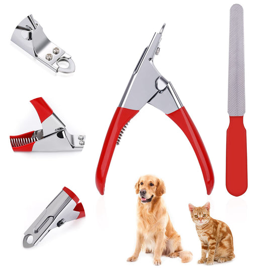 Molain Dog Cat Nail Clipper, Pet Claw Trimmer with Nail File Dog Toes Cutter Grooming Tools for Small Medium Big Breeds Animals Pets
