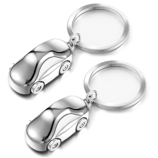 AOZUO 2Pcs Racing Car Model f1 Keychain, Formula 1 Racing Key Chain Metal Model Car Key Fob Heavy Duty Keyring Car Accessory, Style2