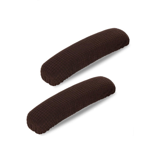 Giantree Chair Arm Armrest Covers, 2Pcs Removable Washable Office Chair Armrest Covers Pads Stretchable Elastic Arm Protectors Sleeves for Elbows Ergonomic Armrest Pillow Pads (Coffee)