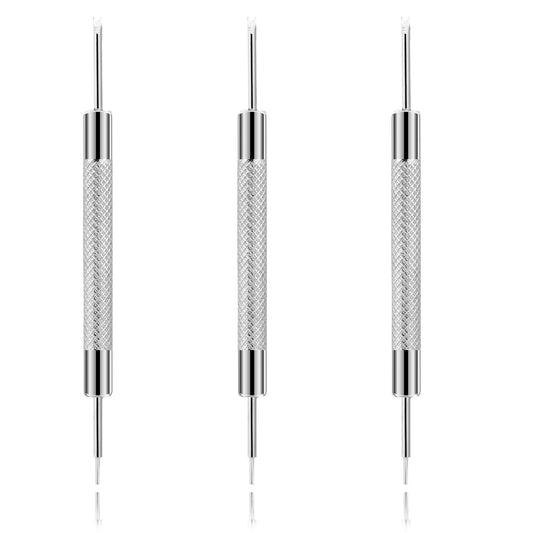 Bewudy 3Pack Watch Pins Removal Tool, Stainless Steel Double-Ended Watch Spring Bar Tool, Professional Watch Band Adjustment Tool Kit, for Adjusting and Replacing Watch Straps Wrist Bands Watch Pins