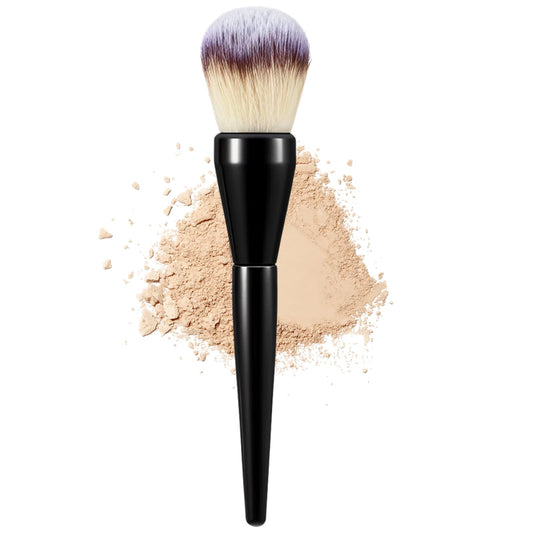 HJZHII 1.57Inch Large Makeup Brushes, Fluffy Bristles Foundation Brush Dome Shaped Bronzer Brush Synthetic Powder Brush Even Streak Free Make up Brush for Cream Liquid Powder