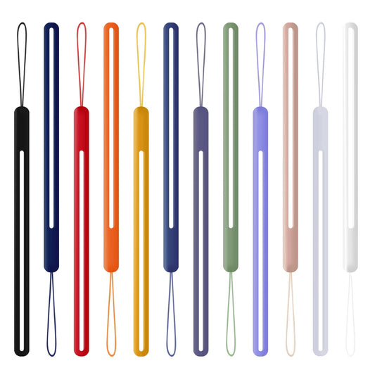 Molain Hand Wrist Strap Lanyard, 12pcs Silicone Phone Lanyard Strap, Colorful Wrist Lanyard, Phone Wrist Lanyard, Hand Wrist Lanyard for Mobile Phones USB Keychains Wallet Mp3 Mp4 Cameras ID Tag Badge