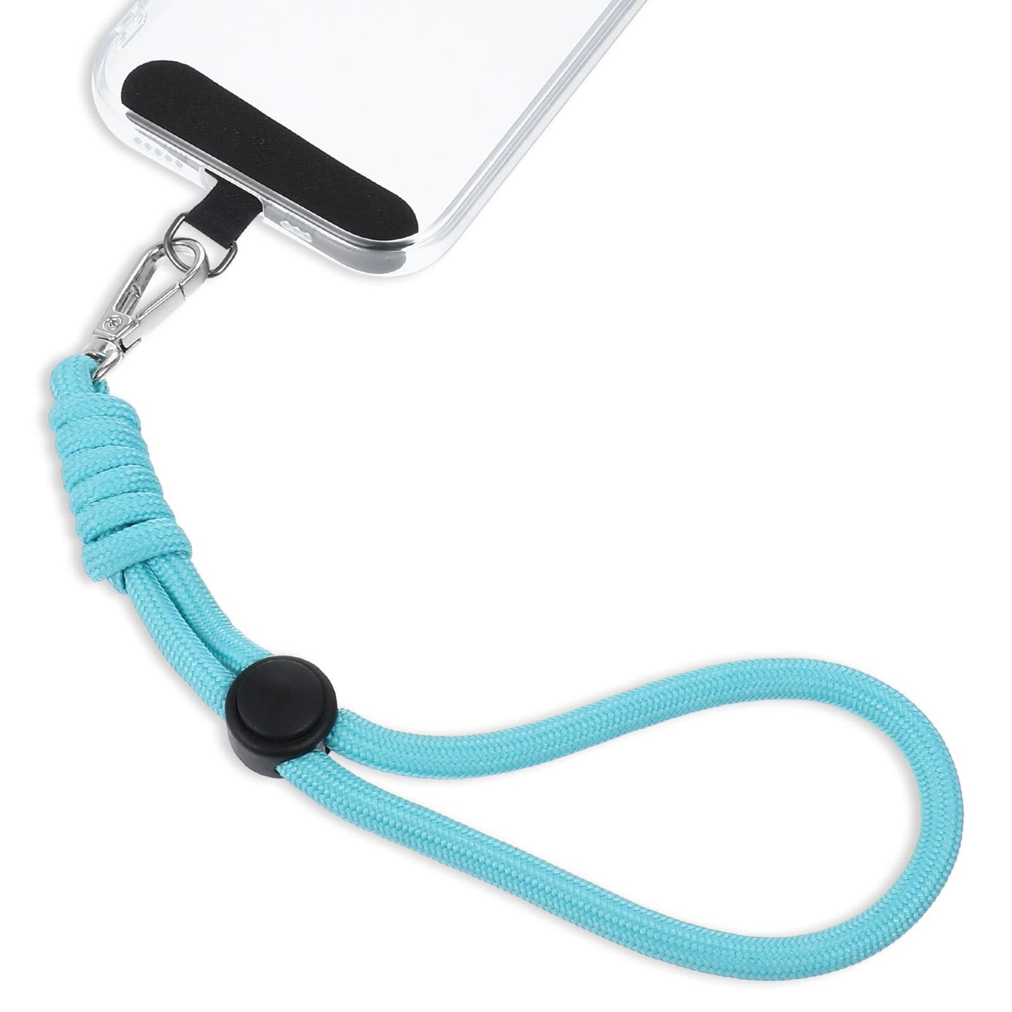 HJZHII Mobile Phone Chain Short, Universal Mobile Phone Chain, Adjustable Hand Strap, Mobile Phone Chain, Mobile Phone Strap, Adjustable for Wrist Most Phones, Anti-Loss with Ultra Thin Patch (Blue)