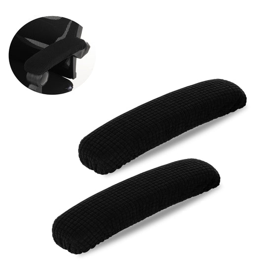 Giantree Chair Arm Armrest Covers, 2Pcs Removable Washable Office Chair Armrest Covers Pads Stretchable Elastic Arm Protectors Sleeves for Elbows Ergonomic Armrest Pillow Pads (Black)