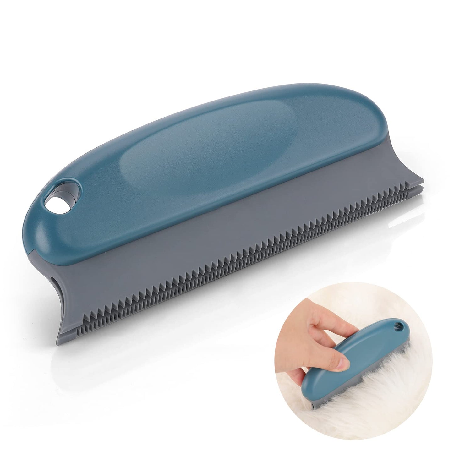 cobee Pet Hair Remover Brush,Cat Dog Hair Remover for Carpet Lint Remover Hair Remover Comb for Funiture Couch Clothing Car Blankets, Dark Blue