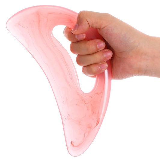 AOZUO Large Gua Sha Massager Resin Guasha Scraper for Body Anti Cellulite Massagers for Shaping Back Neck Face Legs Men Women Fatigue Removal