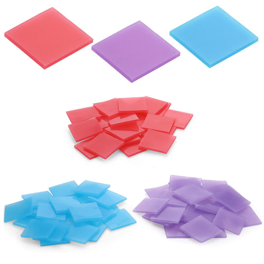 cobee 90 Pcs Diamond Painting Wax, Colorful DIY Diamond Painting Glue Clay Painting Wax Organizer Box Diamond Painting Accessories Diamond Painting Tools Embroidery Accessories (2.5 x 2.5 cm)
