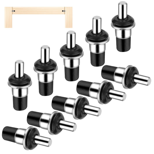 Andibro 10 Pieces Cabinet Door Repair Pins, Spring Loaded Pins Replacement Repair Pins Kitchen Damper Shutter Pin Shoe Rack Furniture Fittings Connector Telescopic Pins