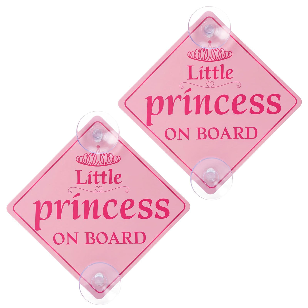 HJZHII Little Princess on Board Warning Signs, Baby on Board Sticker Car