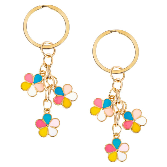 Jeffdad 2Pcs Cute Keychains For Women, Small Keychain for Backpacks for Girls, Keyring For Women Girls Gifts Purse Bag (Color 2 Pcs)