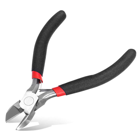 HJZHII Side Cutters, Small, 4.5 Inch Wire Scissors, Mini Side Cutters, Wire Pliers, Electronic Wire Cutter, Pincer, Flower Wire Cutter, Ultrasonic Cutting Pliers, Tools for Crafts, Model Making