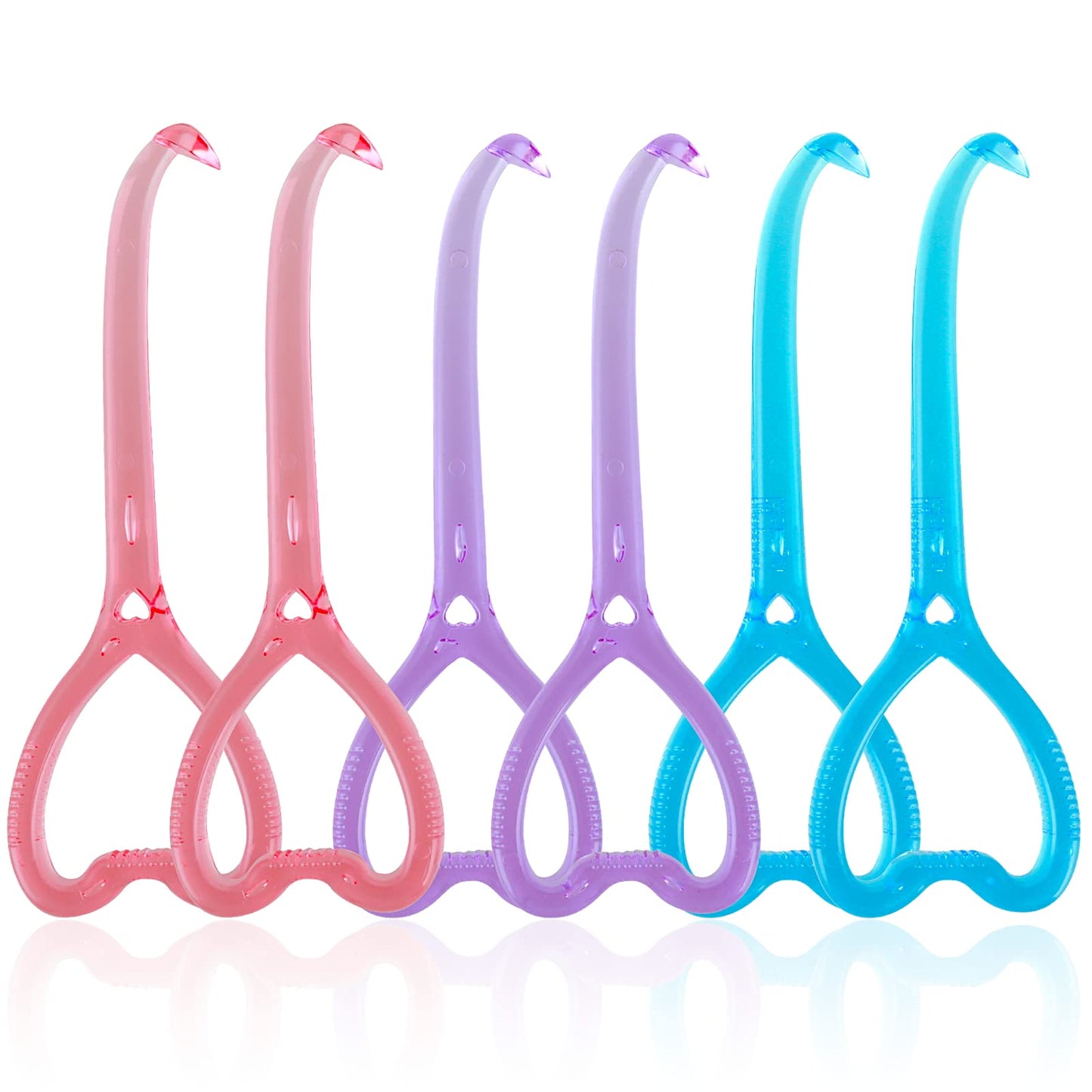TIESOME Aligner Removal Tool, 6Pcs Invisible Tooth Removal Aligner Tool Kits Chewies and Removal Aligner Tooth Hook Oral Corrector Retainer for Invisible Braces Tooth Oral Care (Transparent Heart)