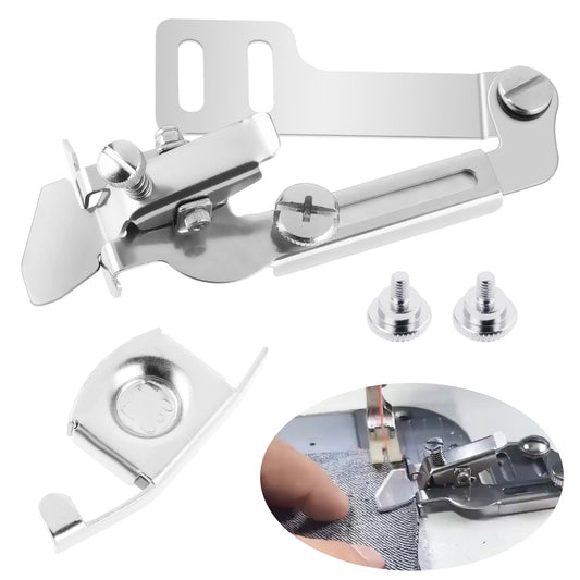Amaxiu Magnetic Sewing Machine Presser Foot, Adjustable Rolled Foot Hemmer Seam Guide Sewing Quilting Accessories Sewing Binder Steel Flat Seamer Folder for All Sewing Machine