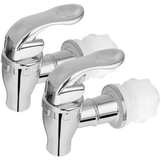 Bewudy Spout for Beverage Dispenser (Silver), Top Load, ABS, Glossy Finish, 16mm, 0.36kg, Spout for Drink Dispenser, No Leakage, Easy to Use