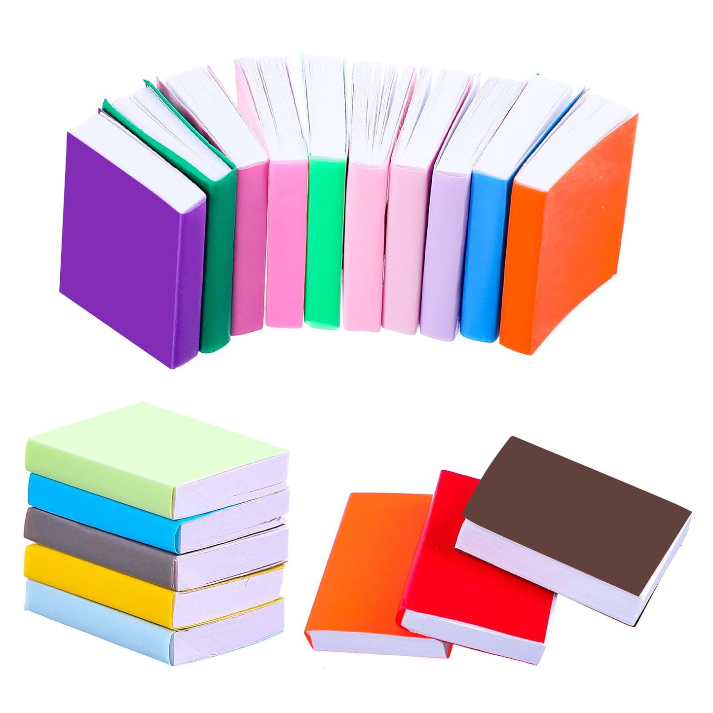 Yuanchu 40pcs Miniature Books, 1:12 Scale Mini Dollhouse Books Tiny Mini Books Doll House Decoration Dollhouse Mini Book for Mini House Study Room Bedroom Library Scene Decoration Accessories
