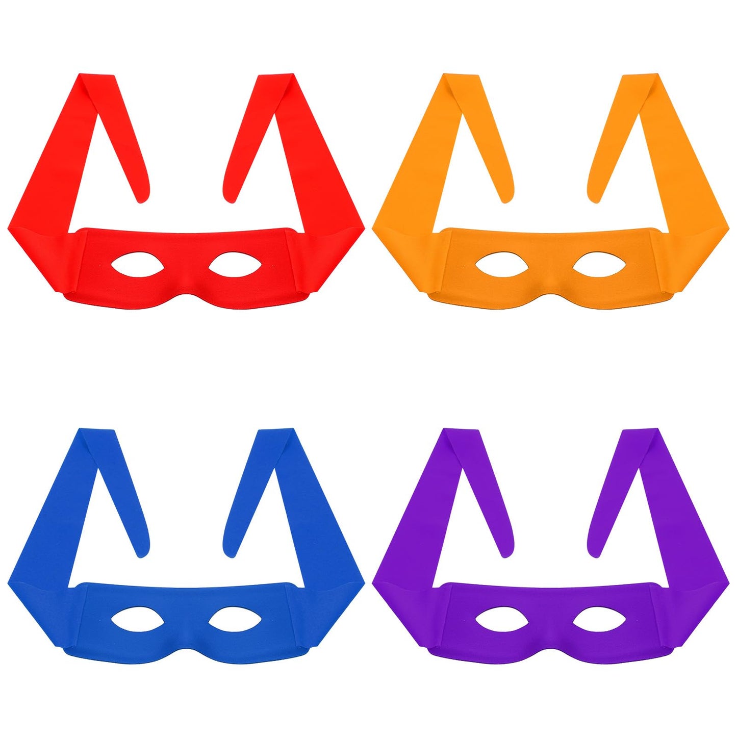 XLIUAX 4Pcs Turtle Eye Masks, Turtle Birthday Decorations Mask Headband, Funny Halloween Masquerade Costume, Hero Cosplay Party Dress up Accessories