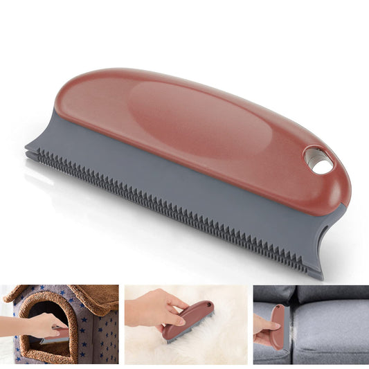 Molain Pet Hair Remover Brush, Dog Hair Remover for Carpet, Clothes, Furniture, Sofa, Cars, Lint Remover Pet Hair,Cat Hair Remover Comb,Rubber Brush for Pet Hair, Dog Hair Removal Products (Red)
