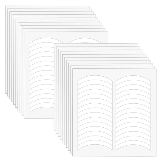 Giantree 50 Sheets French Manicure Nail Stickers, French Nail Tips Guides Self-Adhesive French Nail Sticker Tips White Half Moon Shaped Nail Line Guide Decals for DIY Decoration Stencil Tool(1500Pcs)