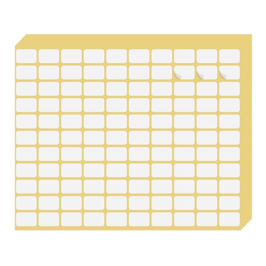 Andibro 1485 Pcs White Labels Sticker, Removable Rectangular Labels Small Sticky Labels Blank Self Adhesive Labels Writable Price Tags for Envelopes File Folders Jars Boxes (13 * 19MM) 15 Sheets(A)
