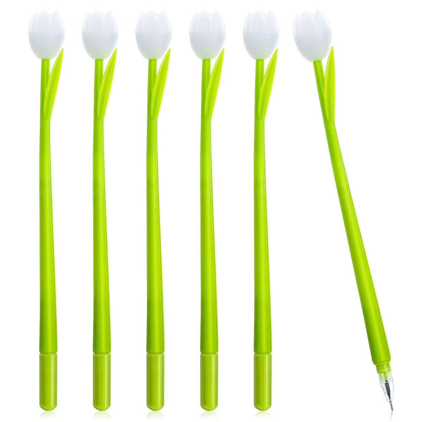 Molain Color Changing Flower Pens, 6 Pieces Cute Pens 0.5 mm Gel Ink Rollerball Pen Creative Pen for School Home Office, Back to School Gifts Kids Teachers Gift