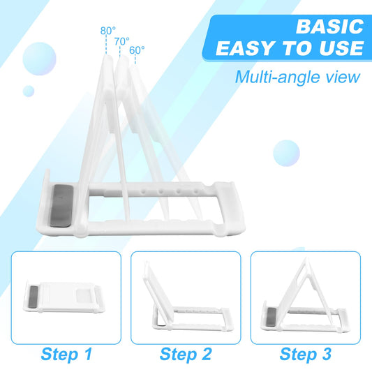 Andibro 2Pcs Foldable Cell Phone Stand, Mini Tablet Mobile Phone Stand Portable Phone Holder Mobile Phone Docks for Cafes Desk Home Watch Movie Video
