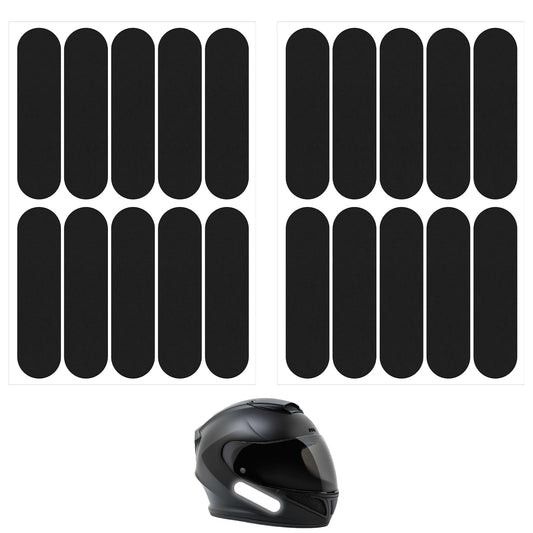 HJZHII 20PCS Black Reflective Tape, Motorcycle Helmet Decals Reflective Stickers for Helmet Motorcycle Helmets Stickers Night Visibility Safety Decal for Motorcycles Scooters Bike Helmets Stroller