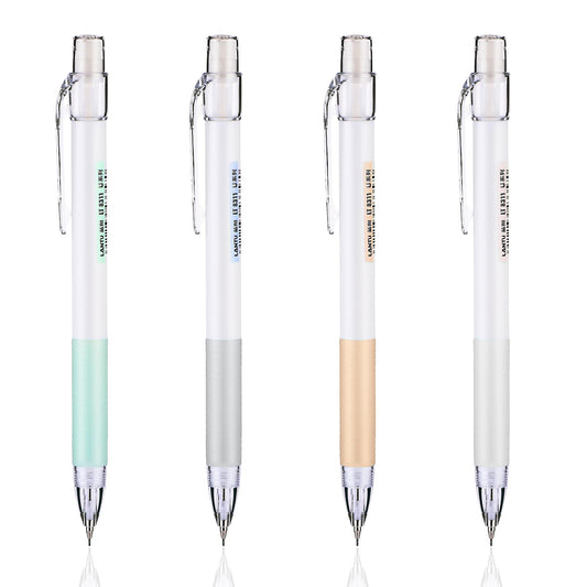 Bewudy 4PCS Mechanical Pencil Set, Aesthetic Mechanical Pencils Pastel Mechanical Pencil, Refillable Pencil Cute Retractable Mechanical Pencil for School Students, Drawing, Sketch(0.5mm)