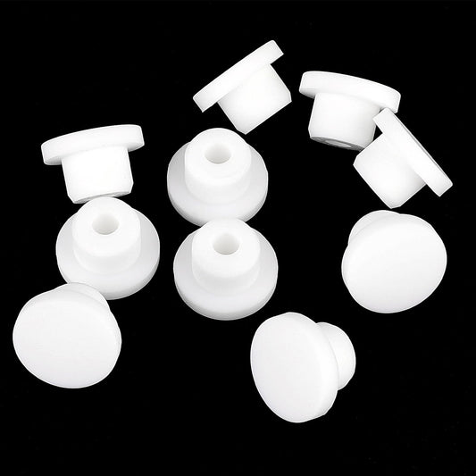Giantree Silicone Snap in Locking Hole Plugs, 10Pcs Rubber Panel Seal Covers Waterproof Plug, 0.59/15mm Round Cover Hole Plugs Waterproof Sealing Plugs for Kitchen Rubber Bulkheads Bottles Pipes