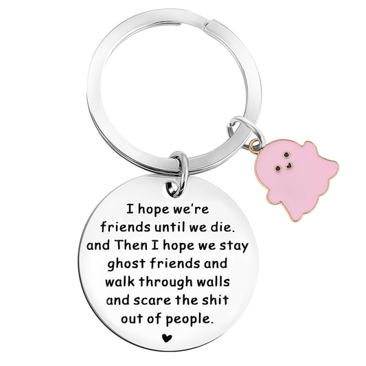 Jeffdad Funny Keychains, Friendship Keychains Best Friend Keychains Unique Friendship Gifts Birthday Gifts for Friends Sisters