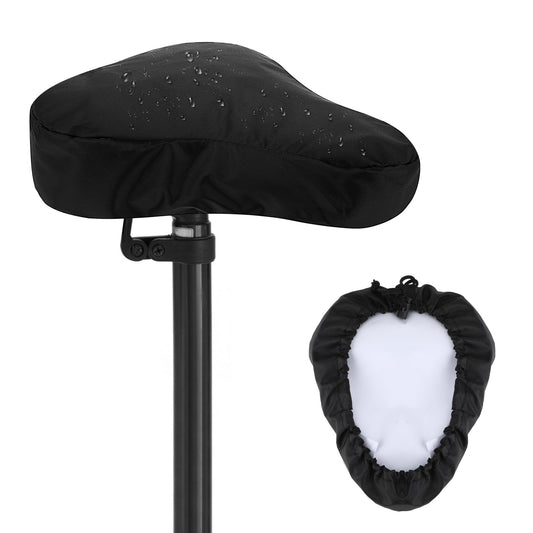 Jeffdad Waterproof Bike Seat Cover, Bicycle Seat Cover with Drawstring, Bike Saddles Cover Bike Seat Cushion For Outdoor Rain Dust Protective