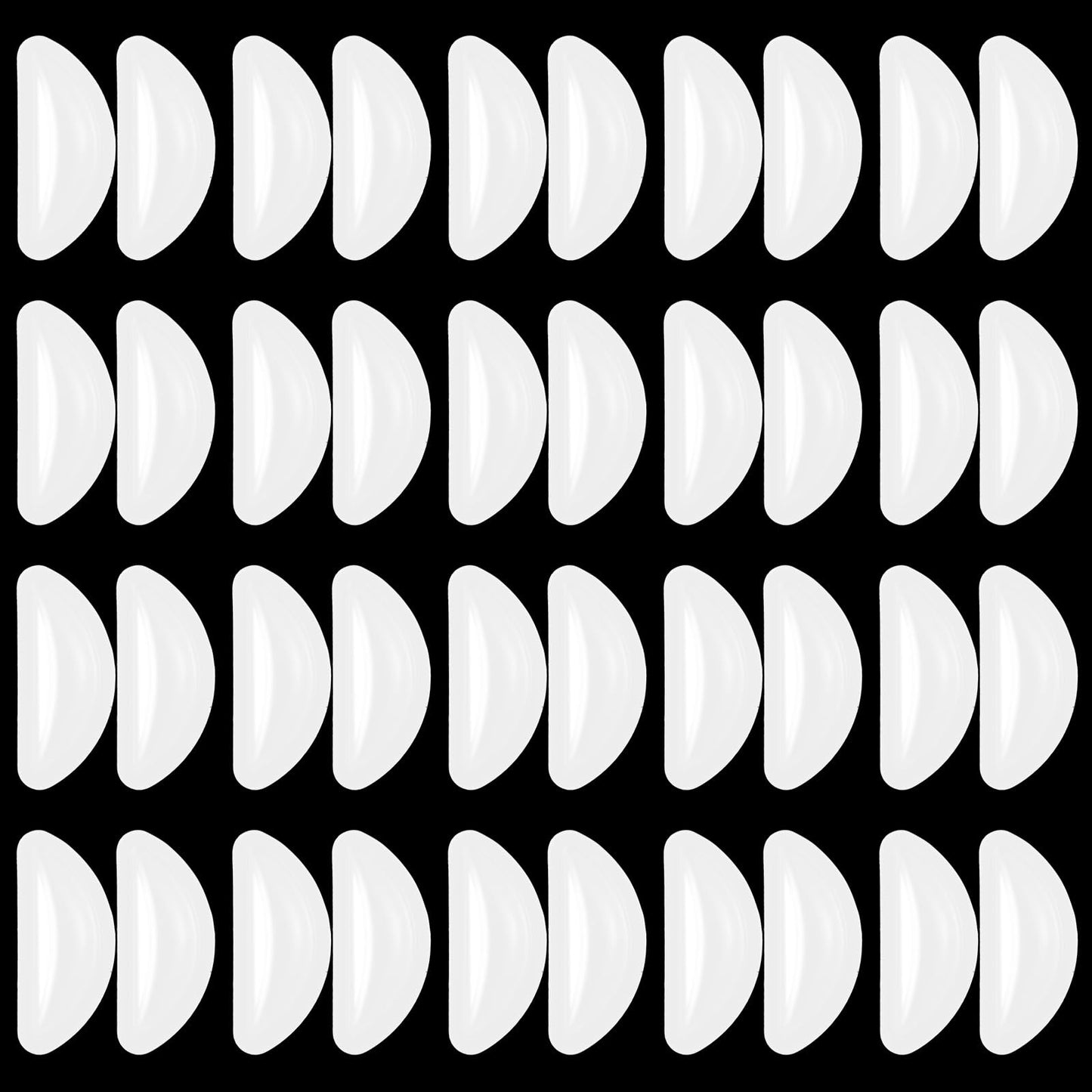 JIEYAO 20 Pairs Anti-Slip Eyeglass Nose Pads, White Adhesive Nose Pads Silicone Glasses Nose Grips Glasses Nosepads Replacement Nose Pads for Glasses Sunglasses