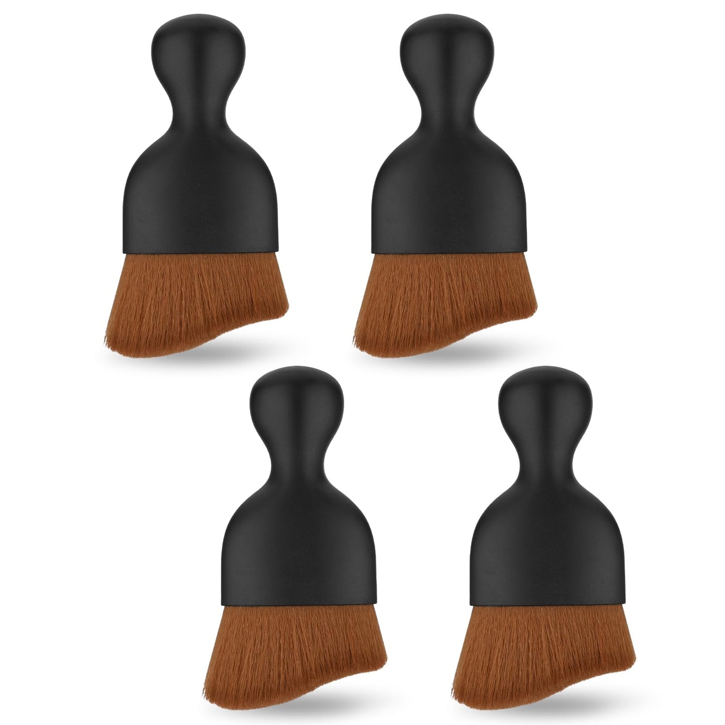 cobee 4PCS Car Interior Cleaning Soft Brush, Car Cleaning Brushes Duster with Soft Bristles Car Detailing Brush Dashboard Dust Removal Brushes for Automotive Air Conditioner Vents(Style C)