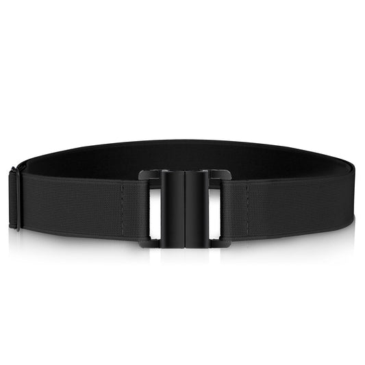 Giantree Invisible Elastic Belt for Women, Adjustable No Show Stretch Belt with Flat Buckle for Jeans Pants Dresses (Black)