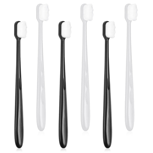 Moain Extra Soft Toothbrush, 6 Pieces Soft Bristle Toothbrush Ultra Soft Toothbrush for Adults