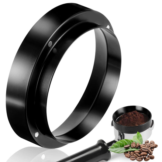 Amaxiu 58mm Magnetic Espresso Dosing Funnel, Aluminum WDT Dosing Cup Ring Coffee Portafilters Funnel Compatible with Most Espresso Machine