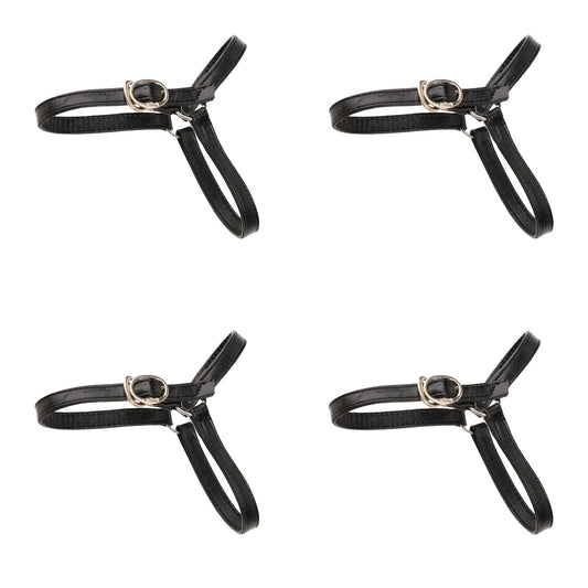 simarro 2 Pairs Detachable Shoe Strap Belt Band for Holding Loose High Heels Pumps Reusable Shoelaces for High Heels Shoes Shoes Band Fixed Tie Belt (Black)