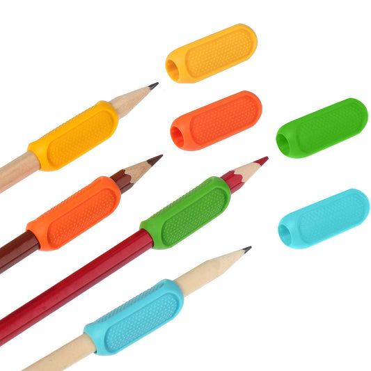 Giantree Silicone Pencil Grips, 8Pcs Grips Pencil Writing Aid for Pen Kids Ergonomic Writing Aid for Kids Universal Pencil Grips for Kids
