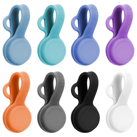 JIYIN Magnetic Cable Ties, 8PCS Silicone Magnetic Cable Ties & Clips Cord Organizer Reusable Cord Twist Ties, USB Magnet Strap Ties for Wire Organizing Bookmark Whiteboard Fridge Magnets Storage