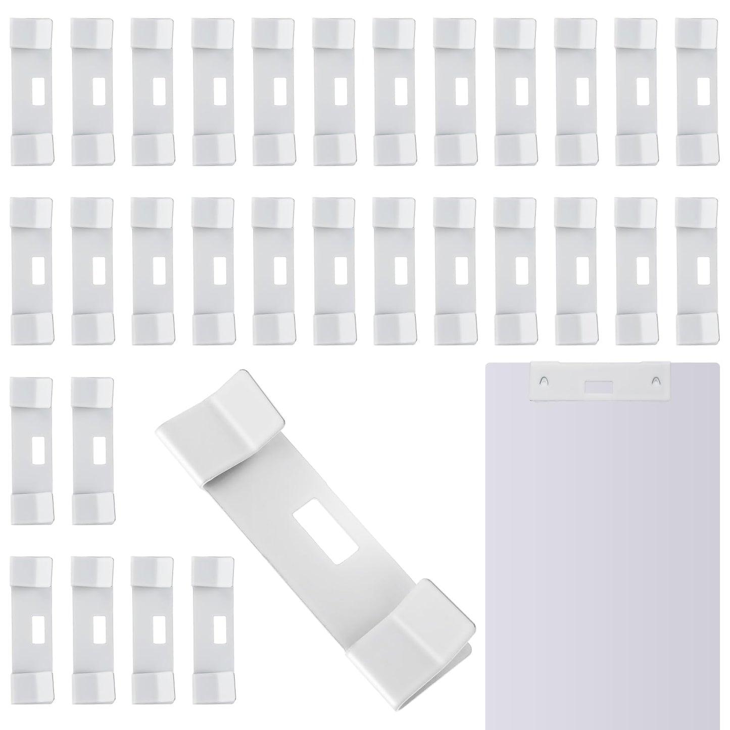 Giantree 30 Pcs Vertical Blind Repair Vane Savers, Metal Vertical Blind Repair Tabs Blind Repair Clips Set for Vertical Blind Repair Slats