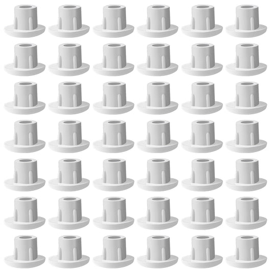 Giantree 500 Pcs Plastic Hole Plugs, Plastic Round Drill Screw Hole Plugs Covers 3/16 Inch White Locking Hole Button Plugs for Kitchen Furniture Cabinet Insert End Caps