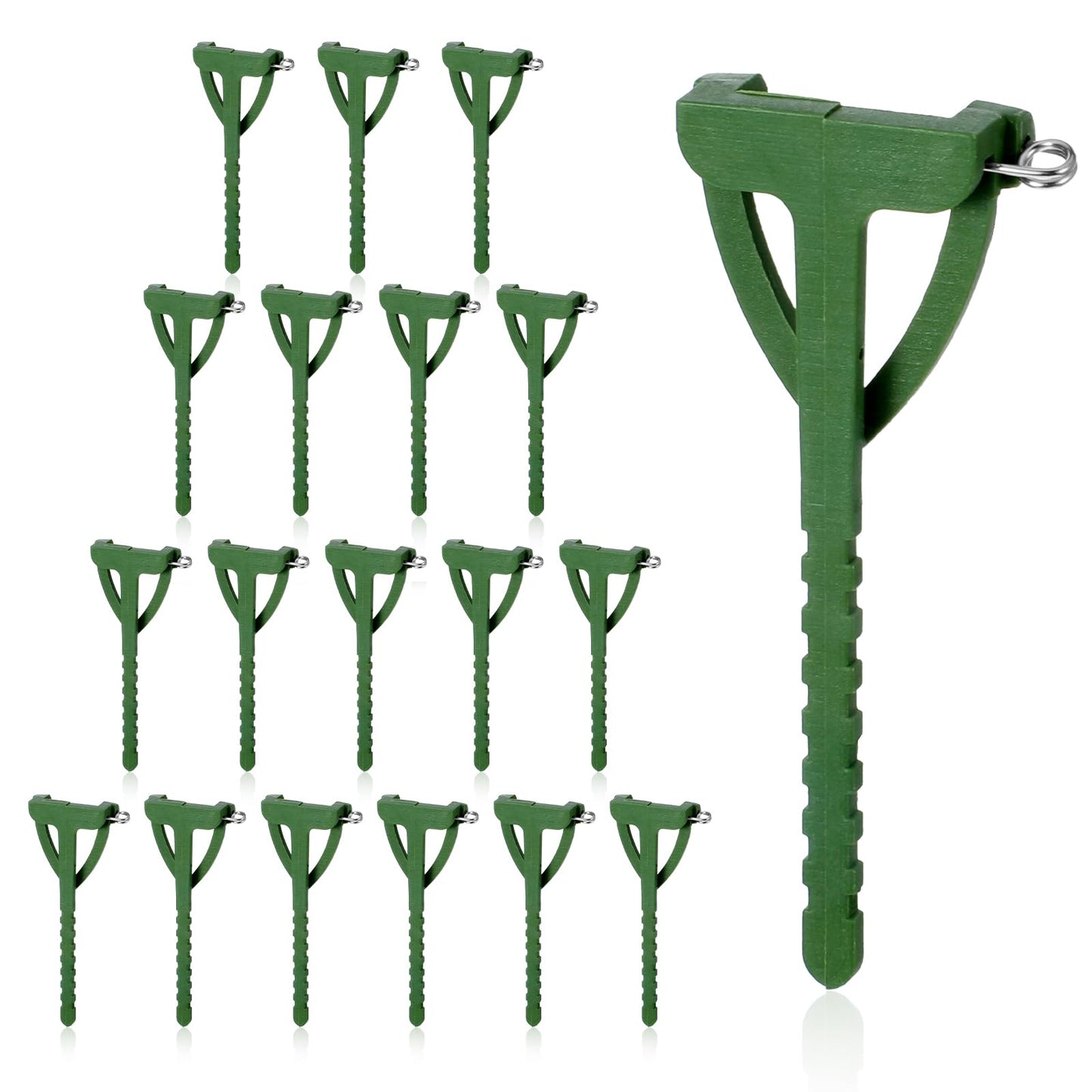 XLIUAX 20Pcs Boutonniere Pins for Men, Green Triangle Corsage Safety Clips, Buttonhole Flowers Pins boutonniere Holder for Wedding Party Bride Groom Bridegroom DIY Craft Brooch