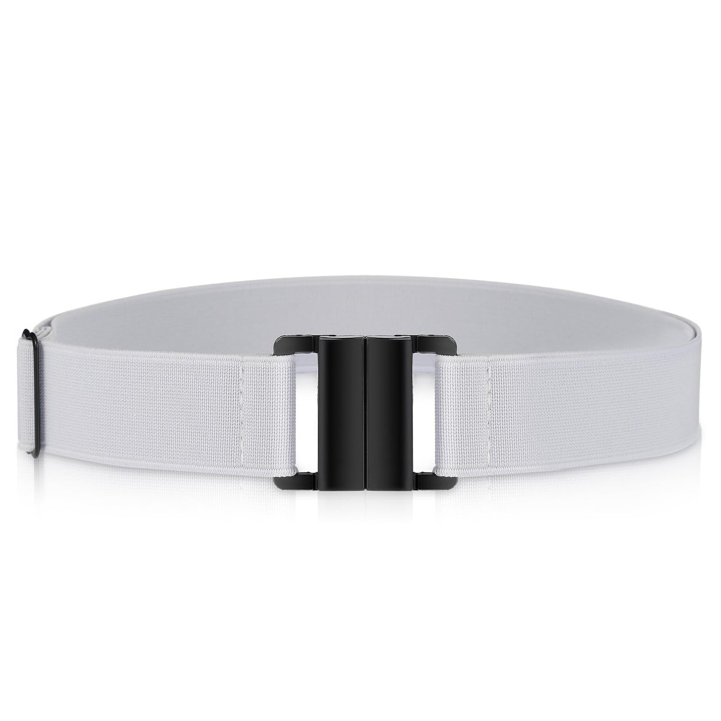 Giantree Invisible Elastic Belt for Women, Adjustable No Show Stretch Belt with Flat Buckle for Jeans Pants Dresses(Grey)